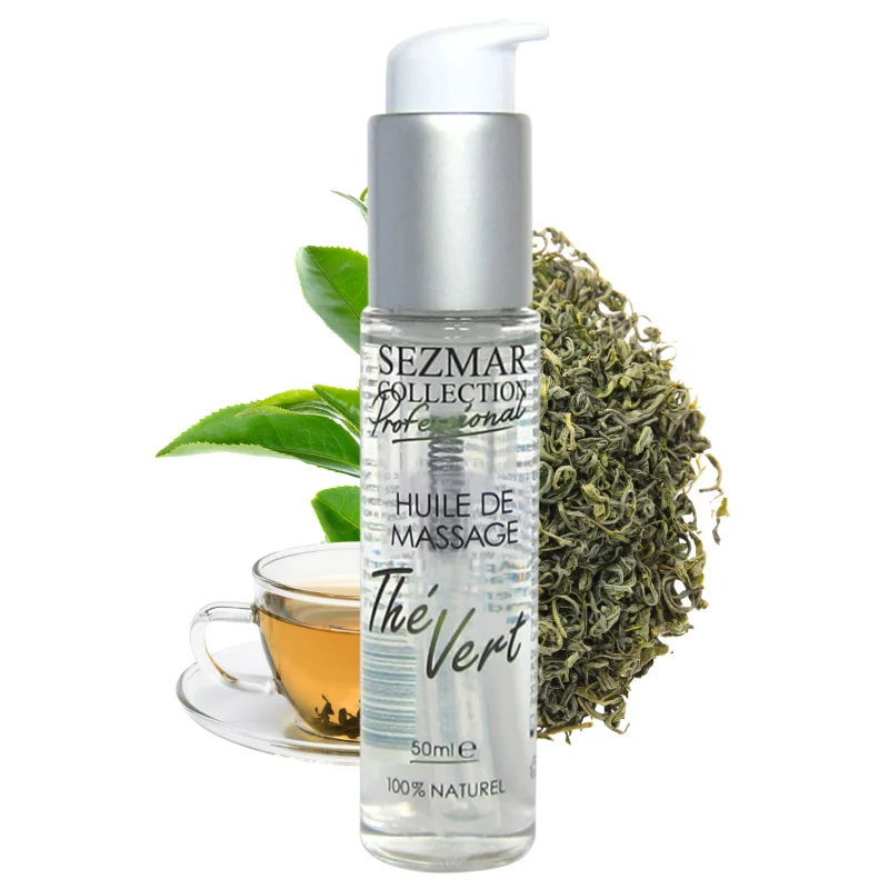 Huile de massage professionnelle Thé Vert 100% naturelle 50 ml