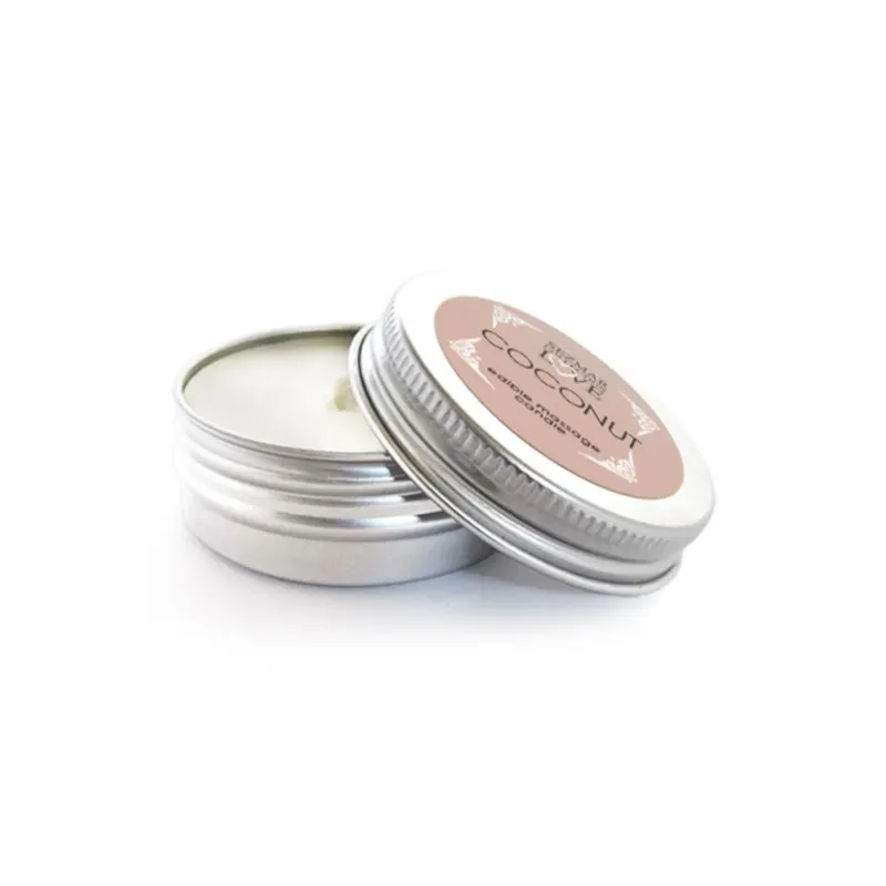 Mini Bougie de massage Noix de coco 30ml 100% naturelle