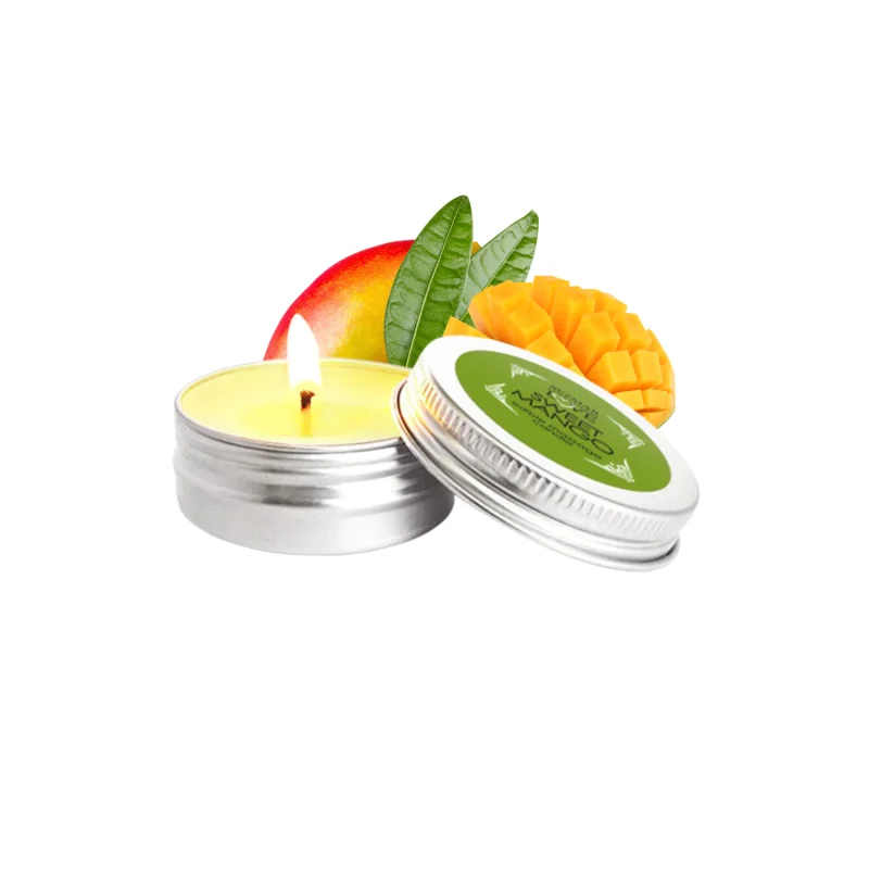 Mini Bougie de massage Mangue 30ml 100% naturelle