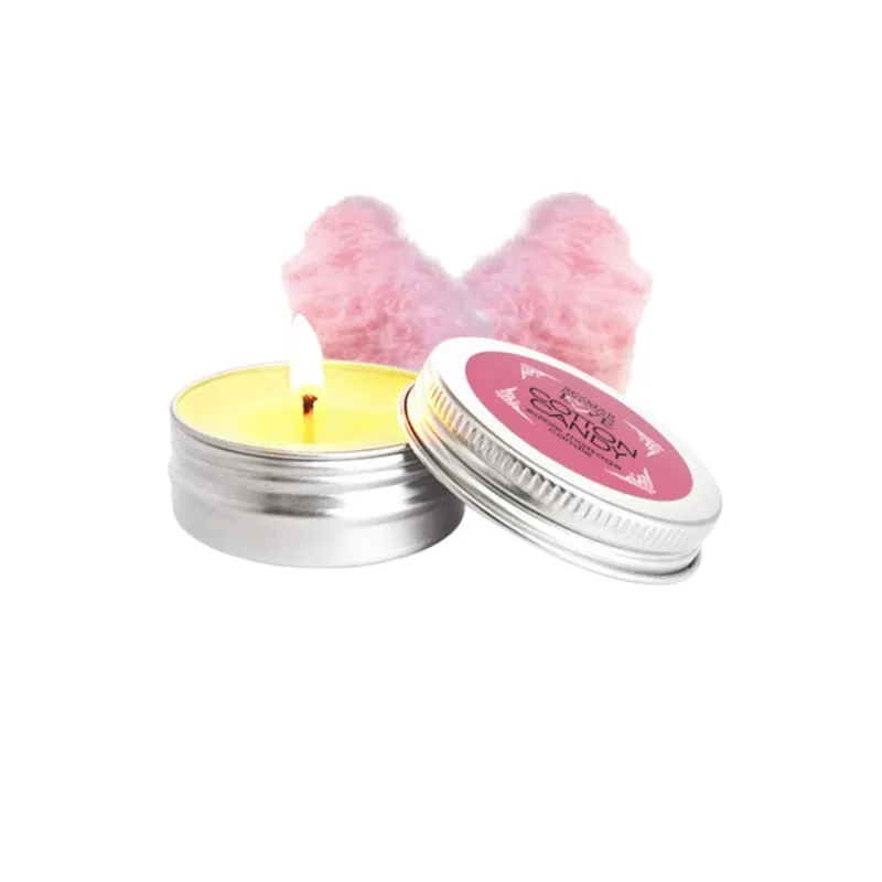 Mini Bougie de massage barbe à papa 30 ml 100% naturelle