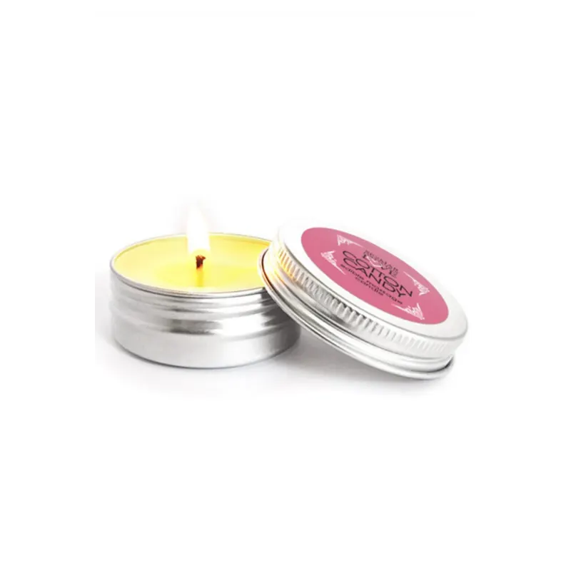 Mini Bougie de massage barbe à papa 30 ml 100% naturelle