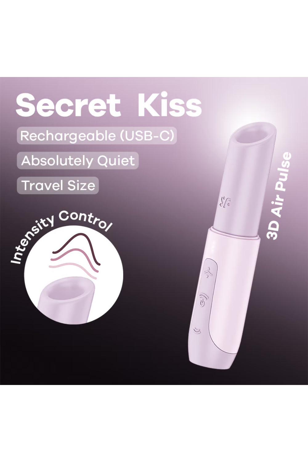 Stimulateur clitoridien de voyage Secret Kiss Satisfyer