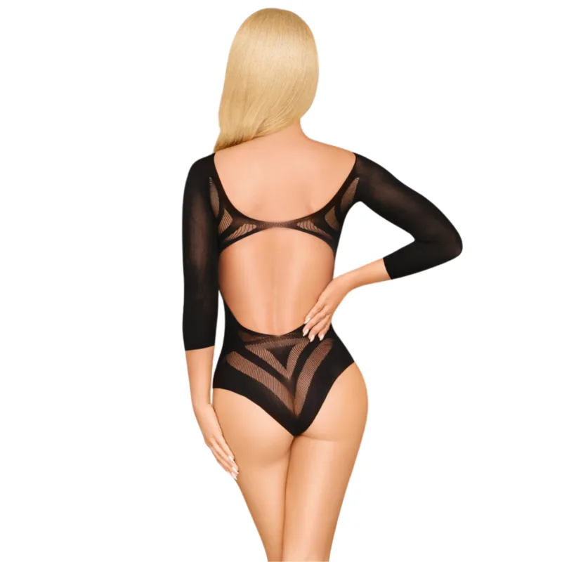 Body fantaisie manche trois quart noir Under my spell