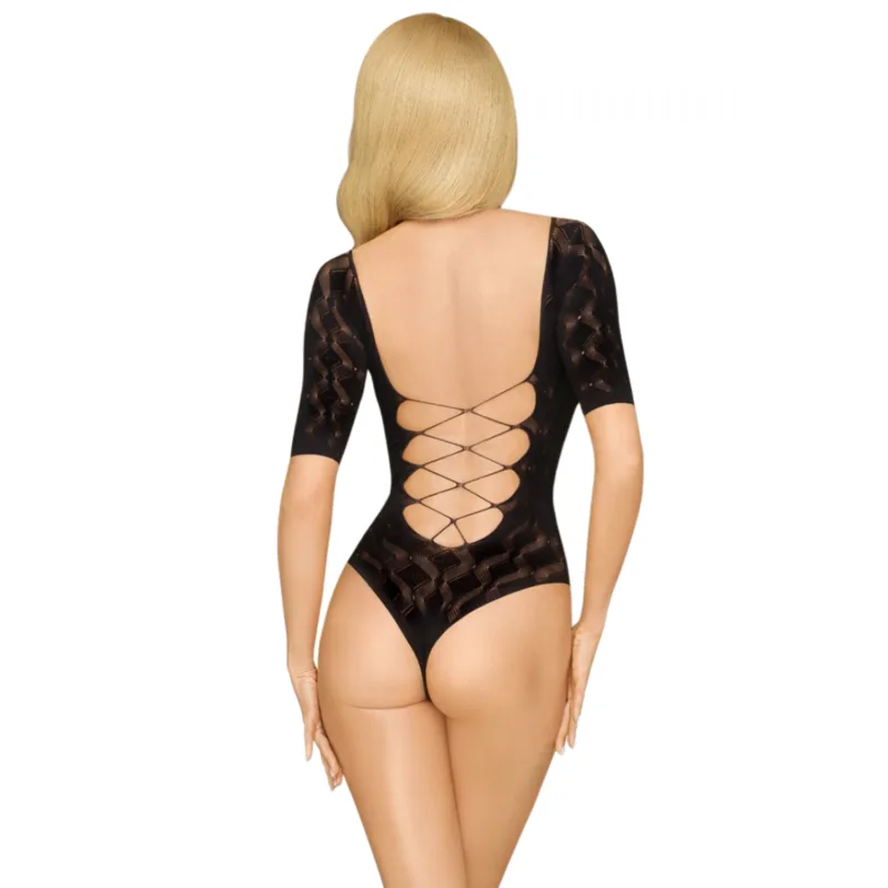 Body noir manche trois quart Salute me
