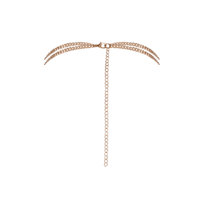 Chaîne de corps dorée avec strass