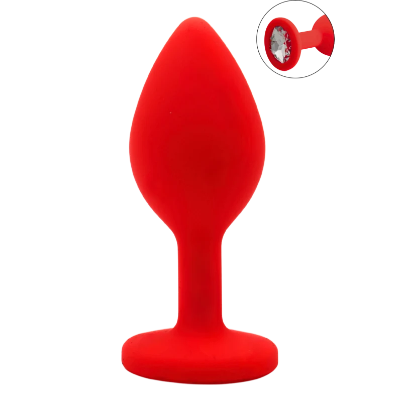 Plug rouge bijou cristal Small CHERRY