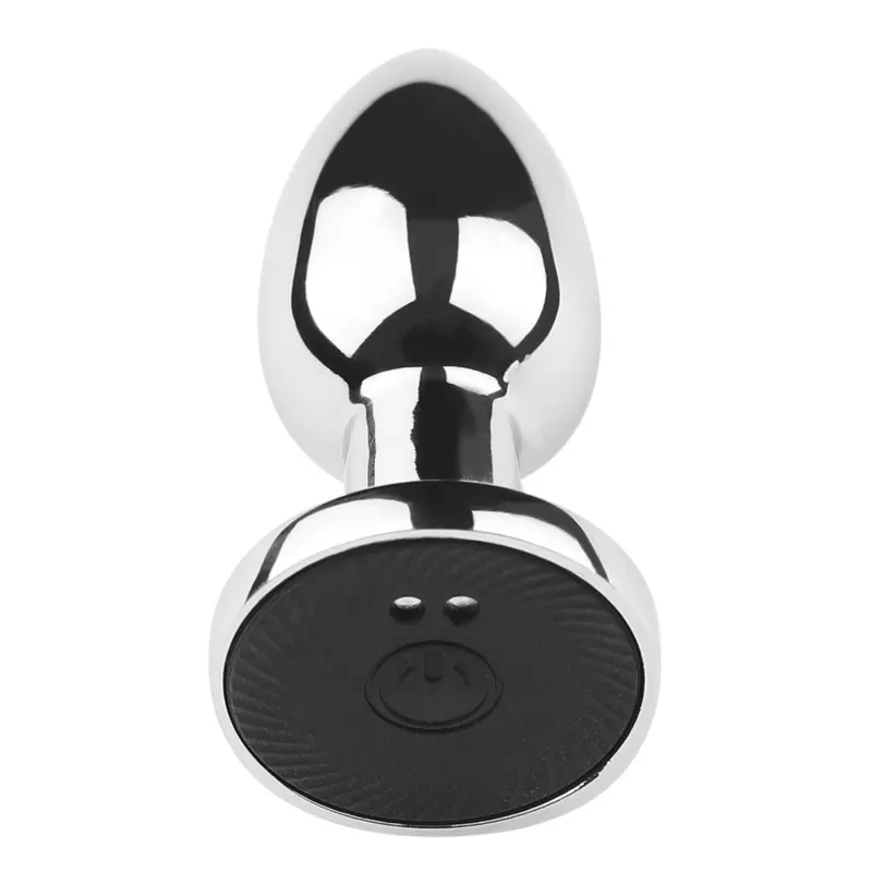 Plug vibrant acier inoxydable anal taille S avec télécommande, USB BOOTY