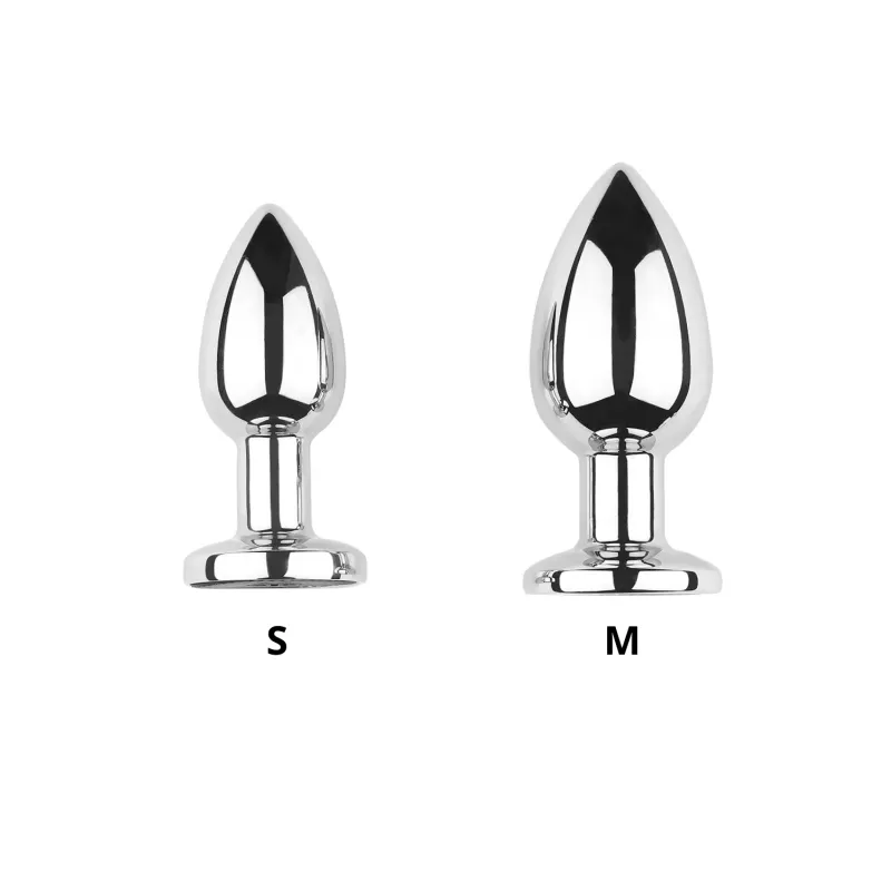 Plug vibrant acier inoxydable anal taille S avec télécommande, USB BOOTY