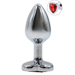 Plug bijou coeur en aluminium bijou rouge Small LOVELY