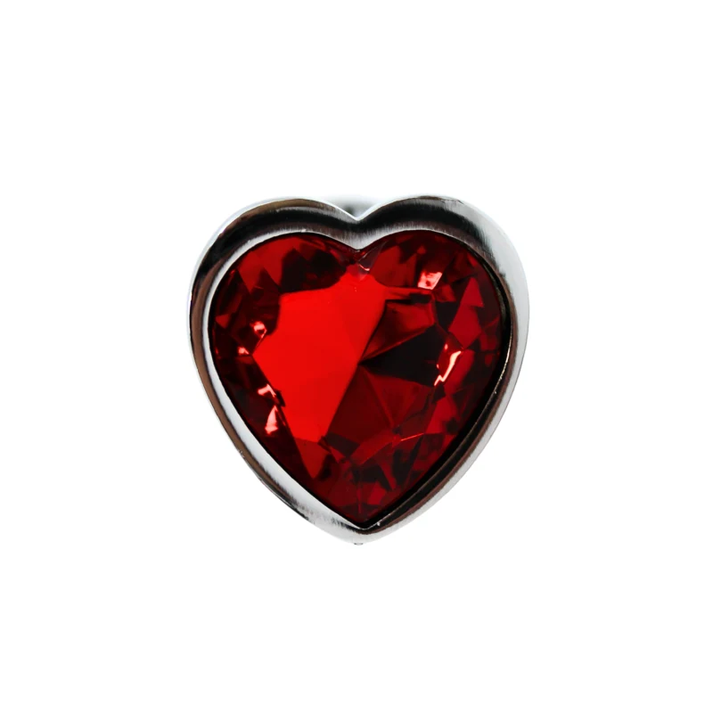 Plug bijou coeur en aluminium bijou rouge Small LOVELY