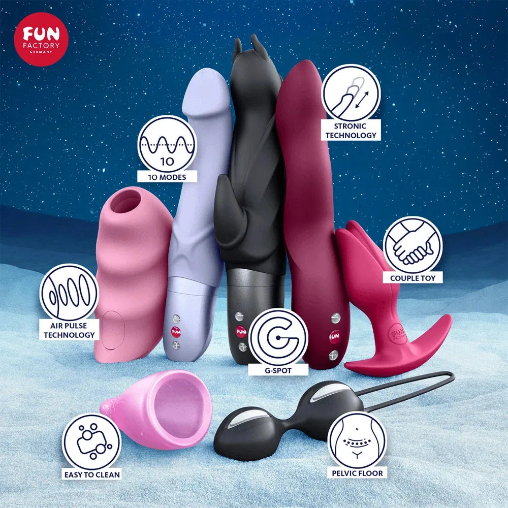 Vibromasseurs innovants avec technologie Stronic, stimulateur point G et accessoires couples pour plaisir partagé.