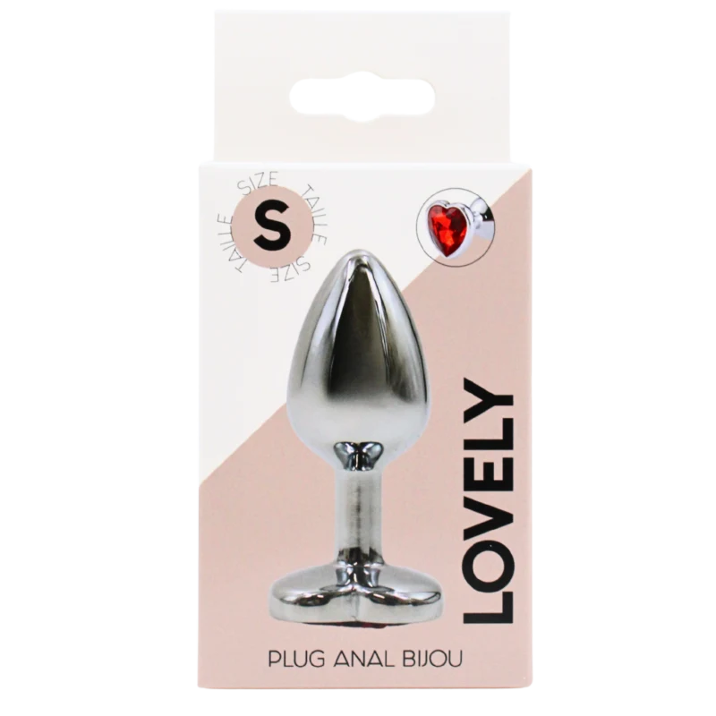 Plug bijou coeur en aluminium bijou rouge Small LOVELY