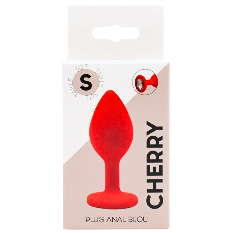 Plug rouge bijou cristal Small CHERRY