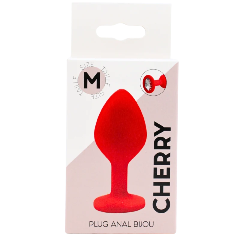 Plug rouge bijou cristal Medium CHERRY