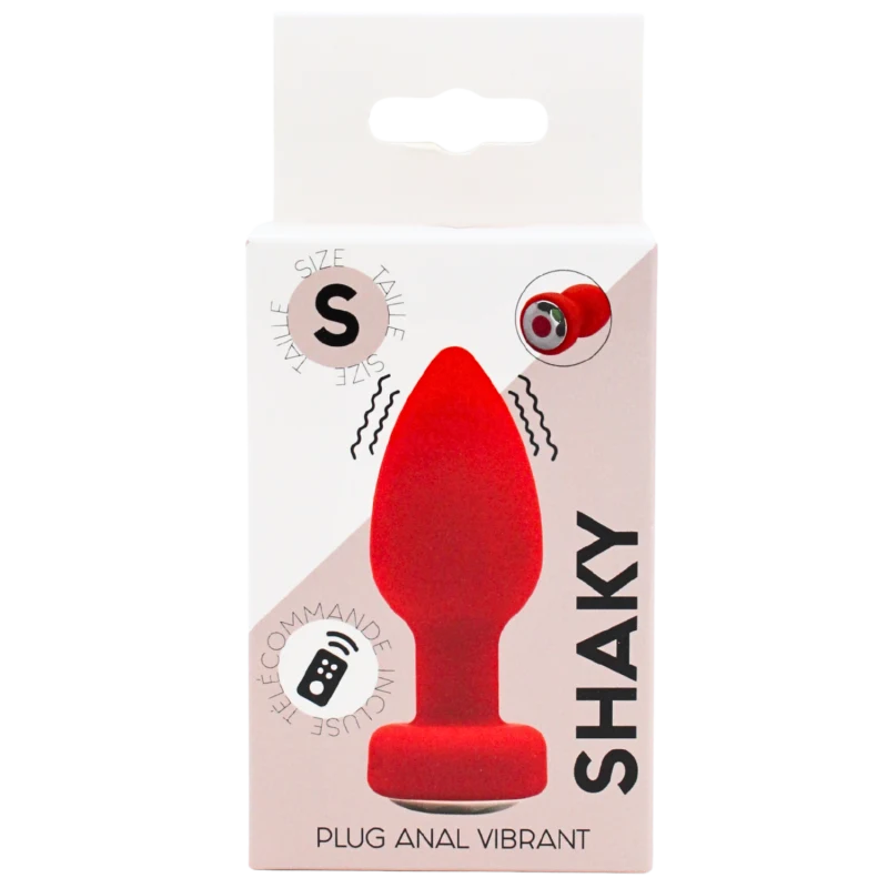 Plug Anal Vibrant Télécommandé SHAKY Rouge