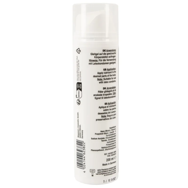 Gel Lubrifiant Fisting Longue Durée à Base Eau + Silicone 200 ml