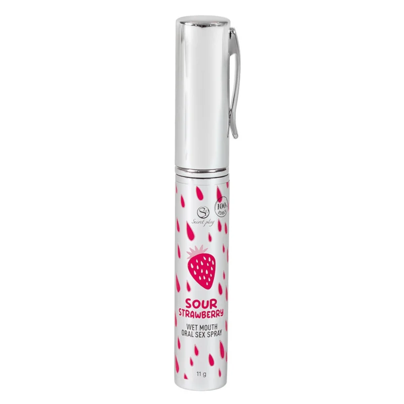 Spray Sexe Oral Fraise Acidulée Bouche Humide 11gr Secret Play
