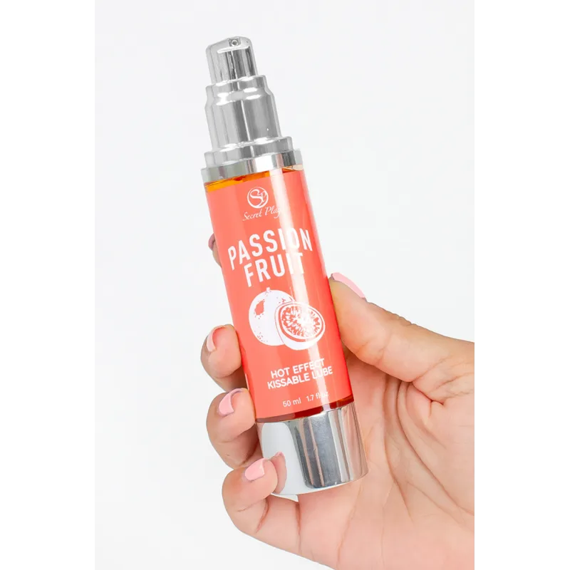 2 en 1 Lubrifiant et huile de massage fruit de la passion chauffant
