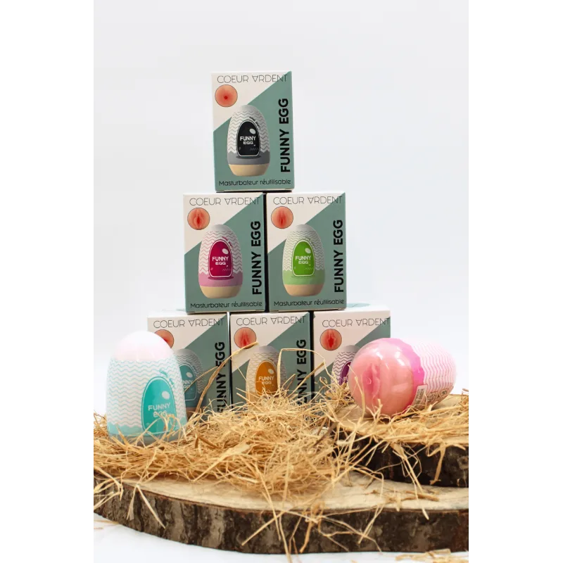 Gaine Masturbatrice Réutilisable FUNNY EGG – Design Réaliste Anus