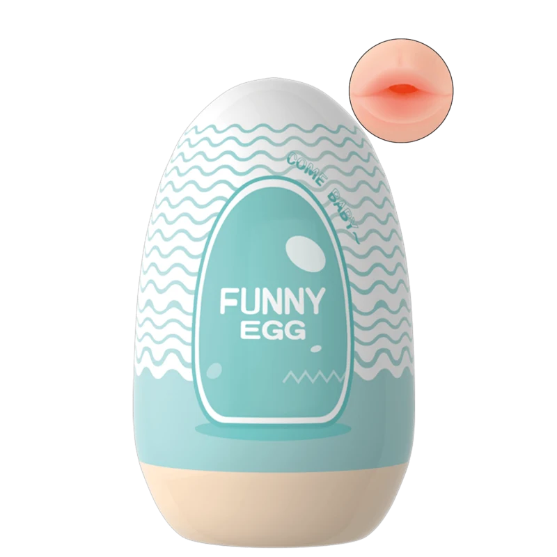 Gaine Masturbatrice Réutilisable FUNNY EGG – Design Réaliste Bouche