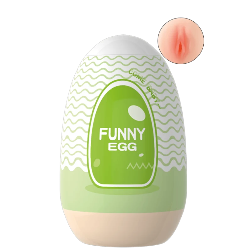 Gaine Masturbatrice Réutilisable FUNNY EGG – Design Réaliste Vagin lèvres fines