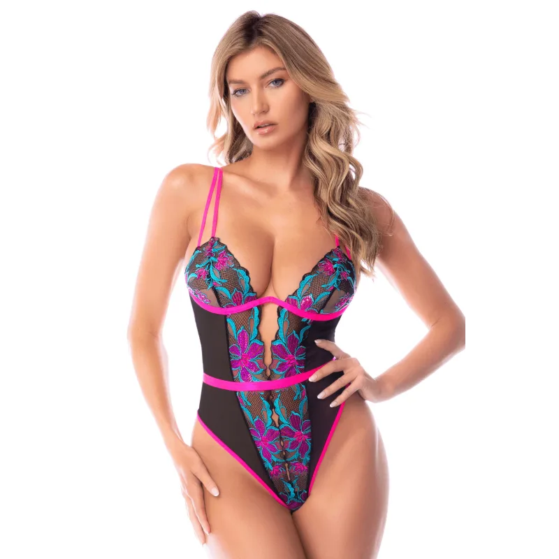 body-bleu-et-rose-en-maille-transparente-brodee-avec-sequins-mapale