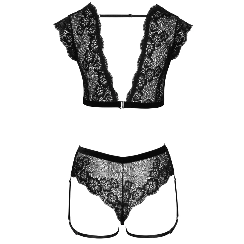 ensemble-lingerie-dentelle-cottelli-top-manches-courtes-culotte-ouverte-avec-sangles-de-cuisse