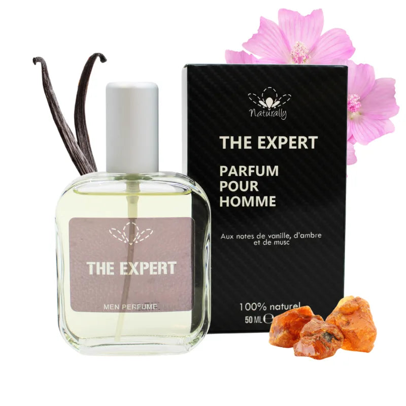 Parfum homme 100% naturel – Vanille, ambre  musc – 50 ml