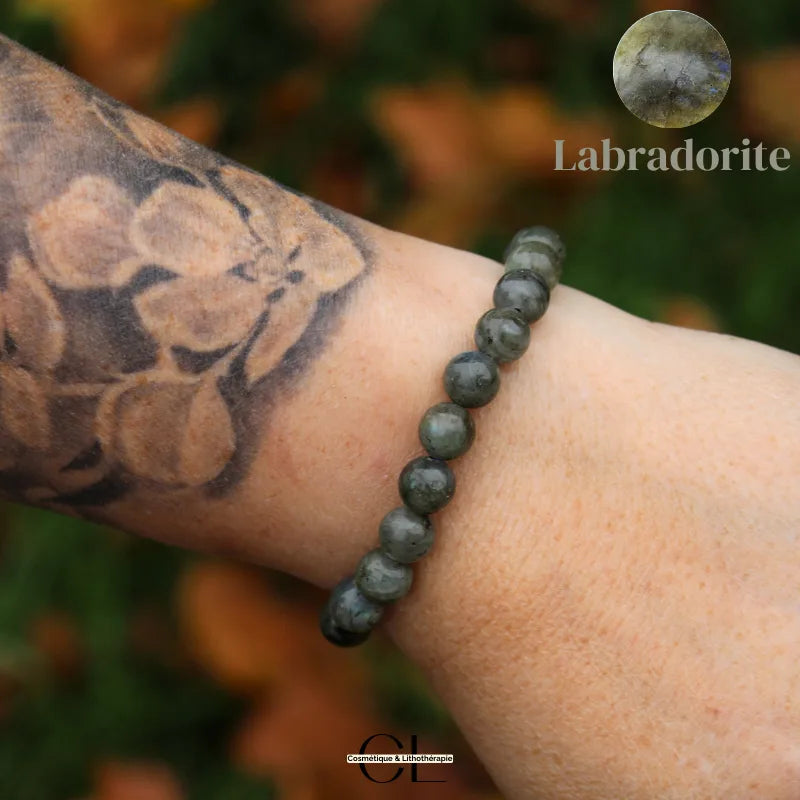 Bracelet en pierre naturelle Labradorite AB 8-9mm
