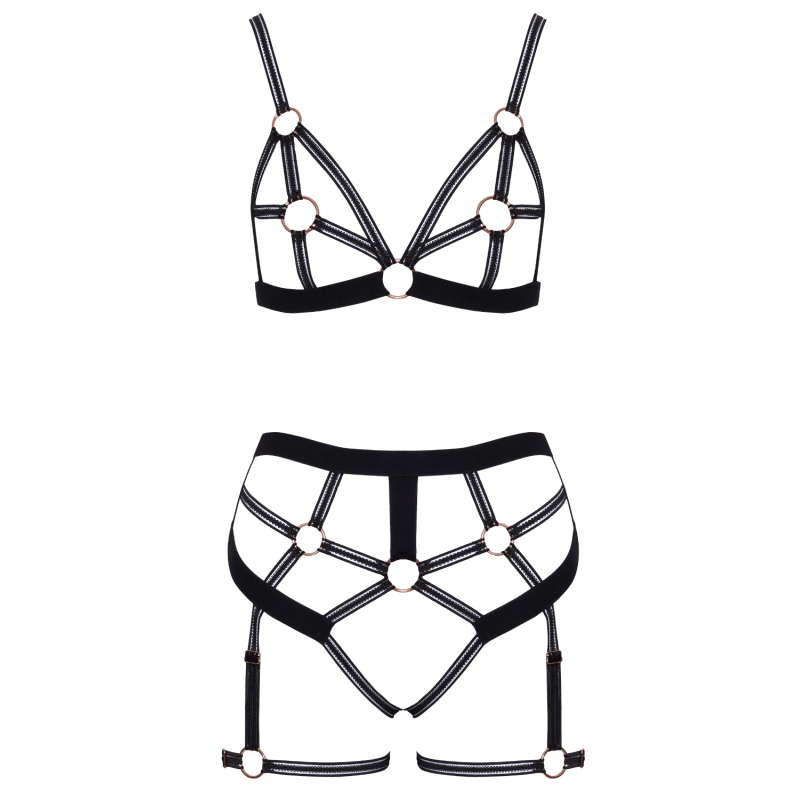 ensemble-lingerie-harnais-ouvert-cottelli-soutien-gorge-string-avec-sangles