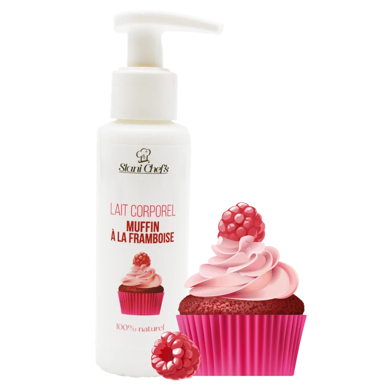 Lait corporel - muffin à la framboise - 100ml 100% naturel