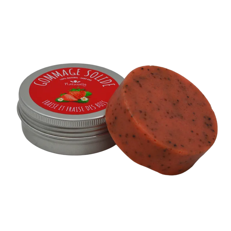 Gommage solide - Fraise et fraise des bois 70gr