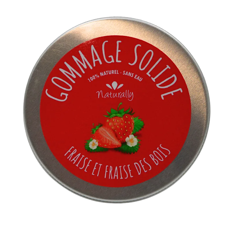 Gommage solide - Fraise et fraise des bois 70gr