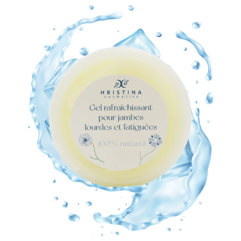 Gel rafraîchissant pour jambes lourdes et fatiguées - 100ml 100% naturel