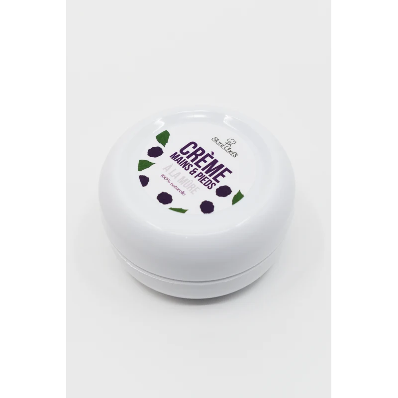 Crème mains et pieds à la mûre - 50 ml 100% naturelle - Format voyage