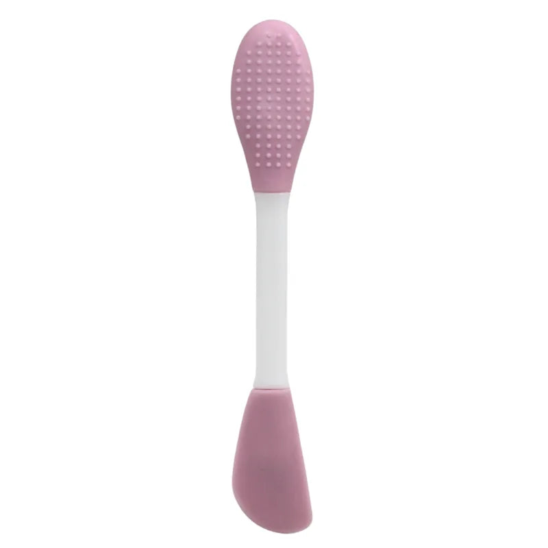 Spatule  brosse visage à double face rose
