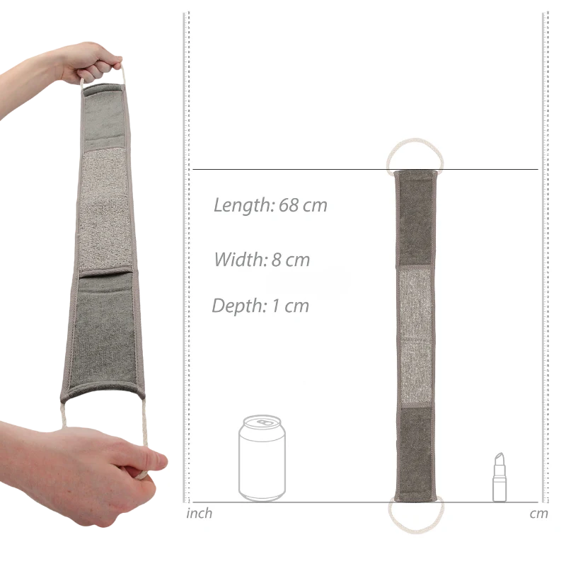 Sangle lave dos exfoliante en chanvre
