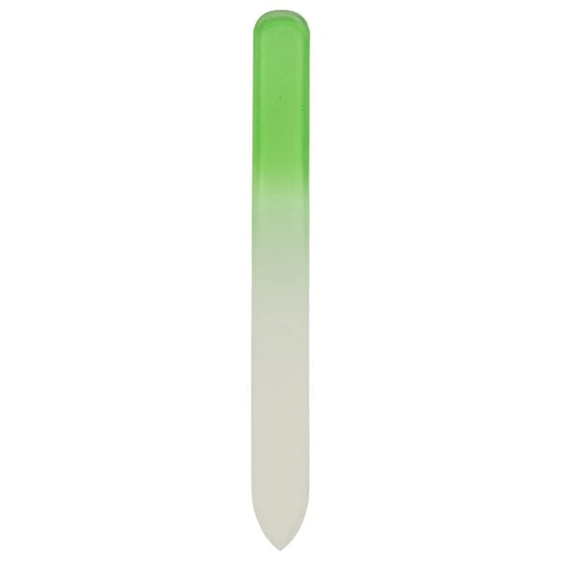 Lime à ongles verte en verre