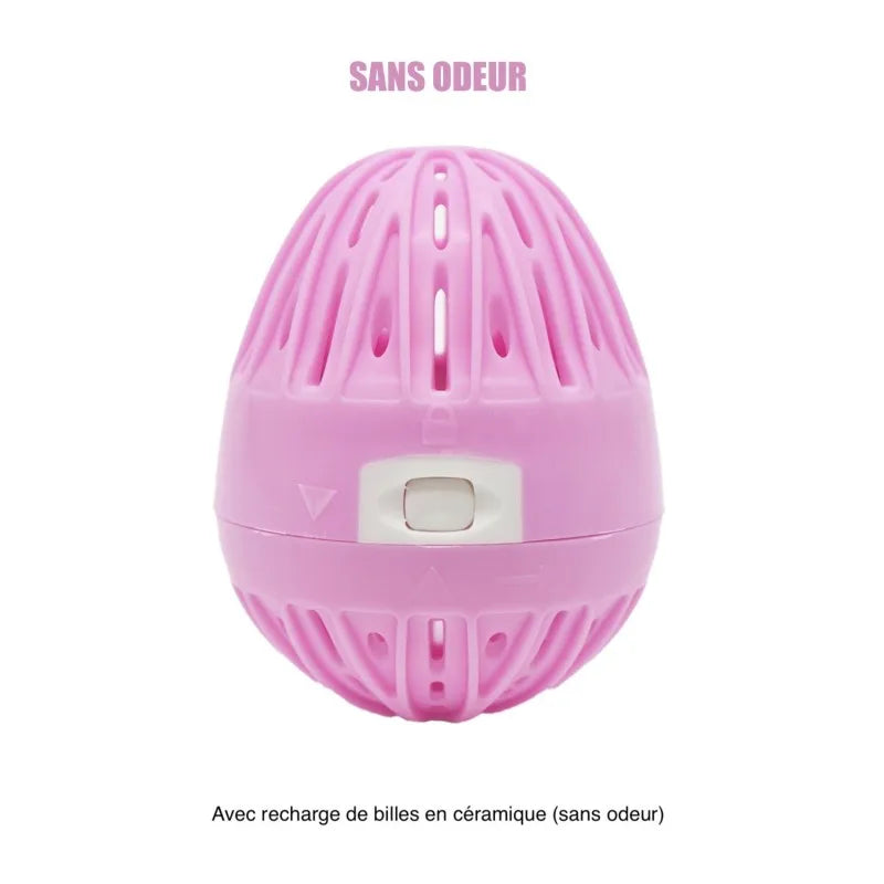 Boule de lavage machine à laver rose  recharge - Sans odeur