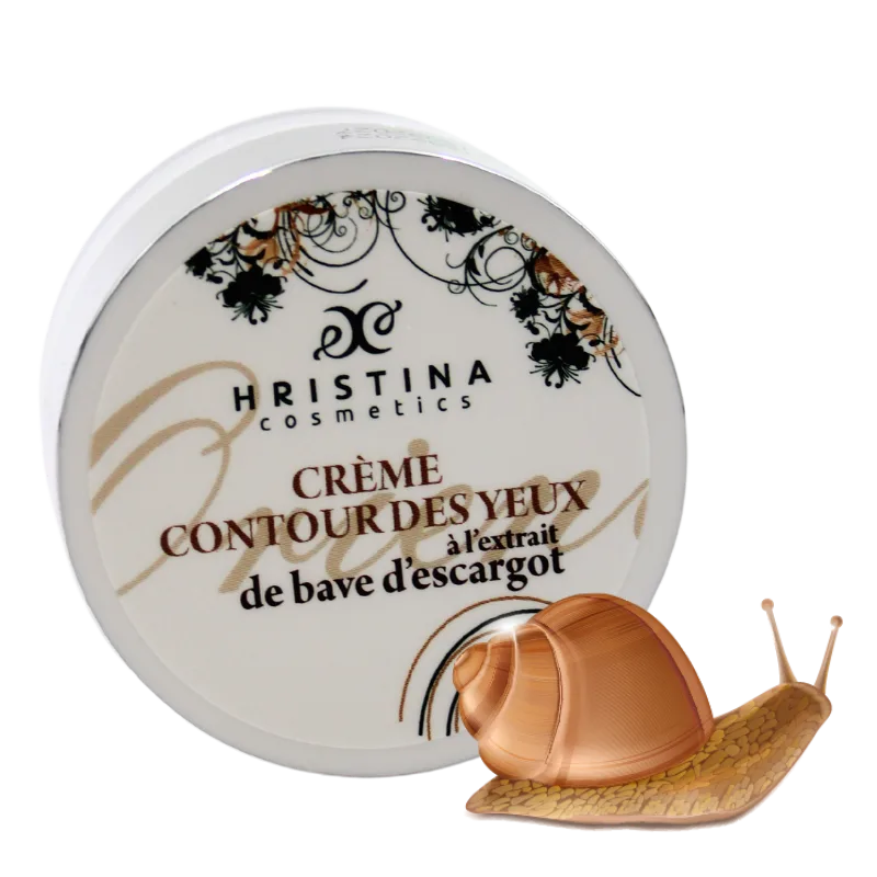 Crème contour des yeux à la bave d'escargot