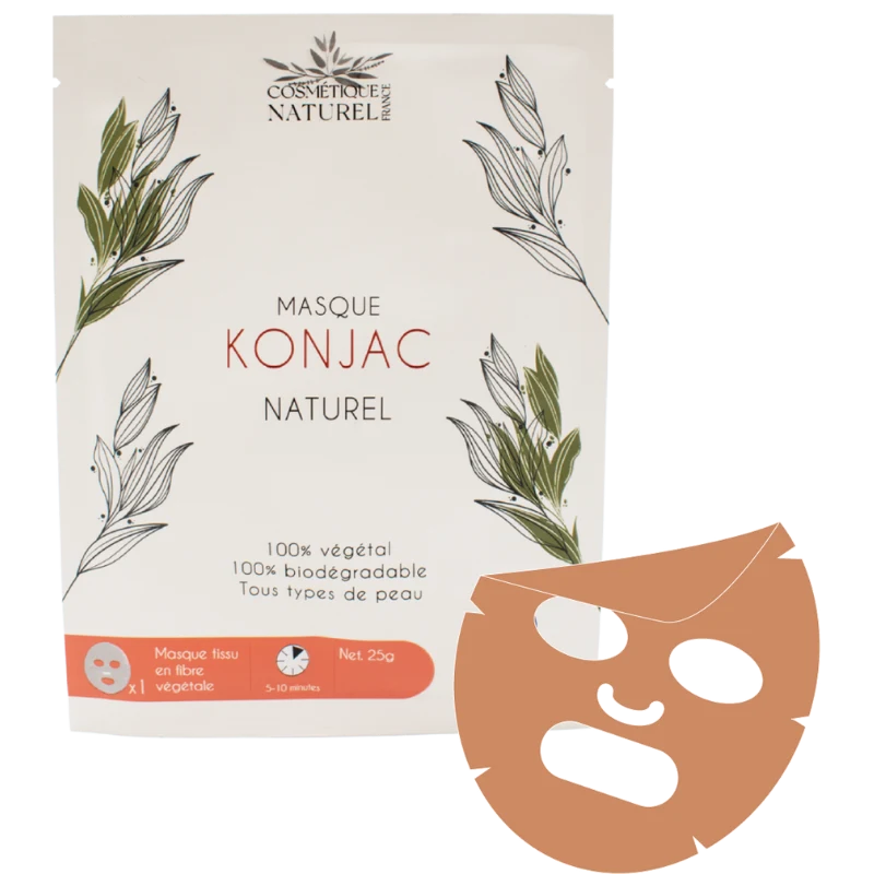 Masque konjac - Argile rouge
