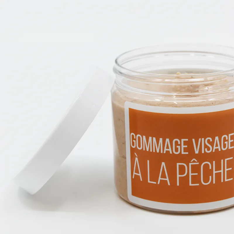 Gommage visage pêche - 200ml 100% naturel