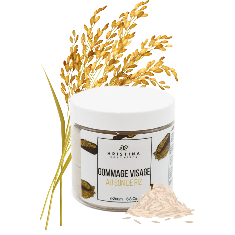 Gommage visage - Au son de riz - BIO - 200ml 100% naturel