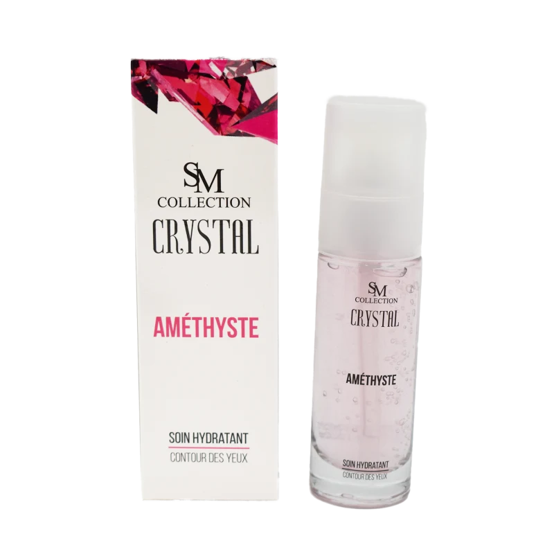 Crème pour le contour des yeux à la poudre d'améthyste 30ml 100% naturelle
