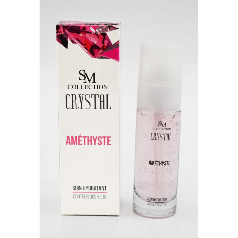 Crème pour le contour des yeux à la poudre d'améthyste 30ml 100% naturelle