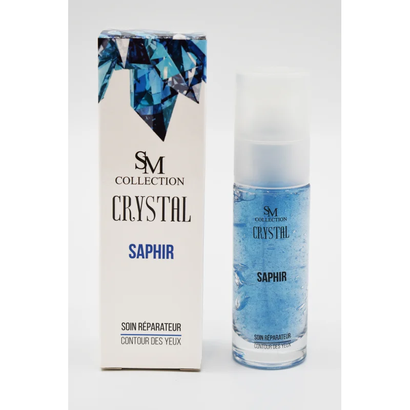 Crème pour le contour des yeux à la poudre de saphir 30ml 100% naturelle
