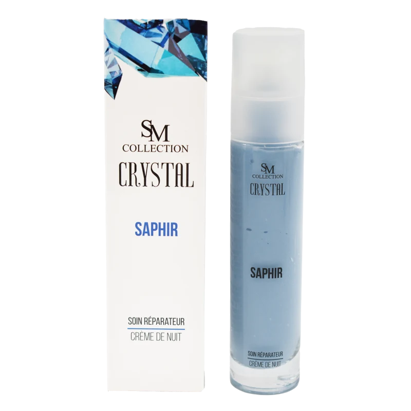 Crème de nuit à la poudre de saphir 50ml 100% naturelle