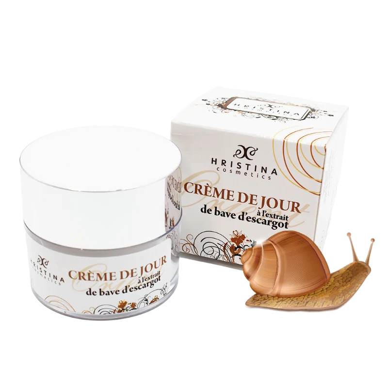 Crème de jour hydratante à base de bave d'escargot 50ml 100% naturelle