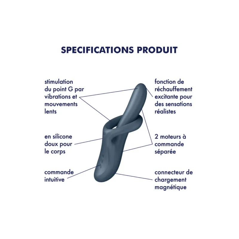 Vibromasseur chauffant Heat Flex 4 - Satisfyer
