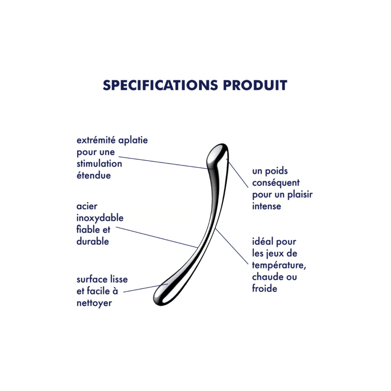 Gode en acier inoxydable Cosmic Crest 1 - Satisfyer